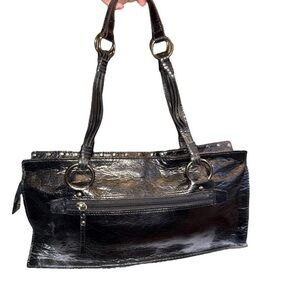 SEE VIDEO CLIP 😍 XOXO Y2k Black Studded Shoulder Bag